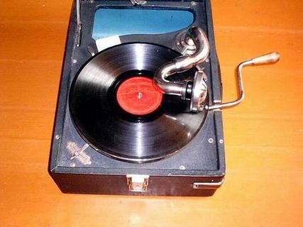 Russian Portable Gramophone