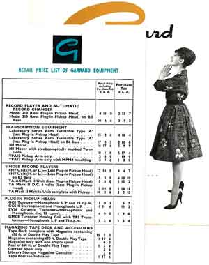 Garrard 301 1960 Price