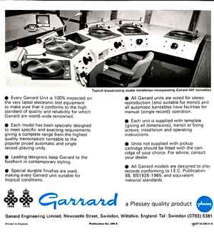 Garrard 401 ad